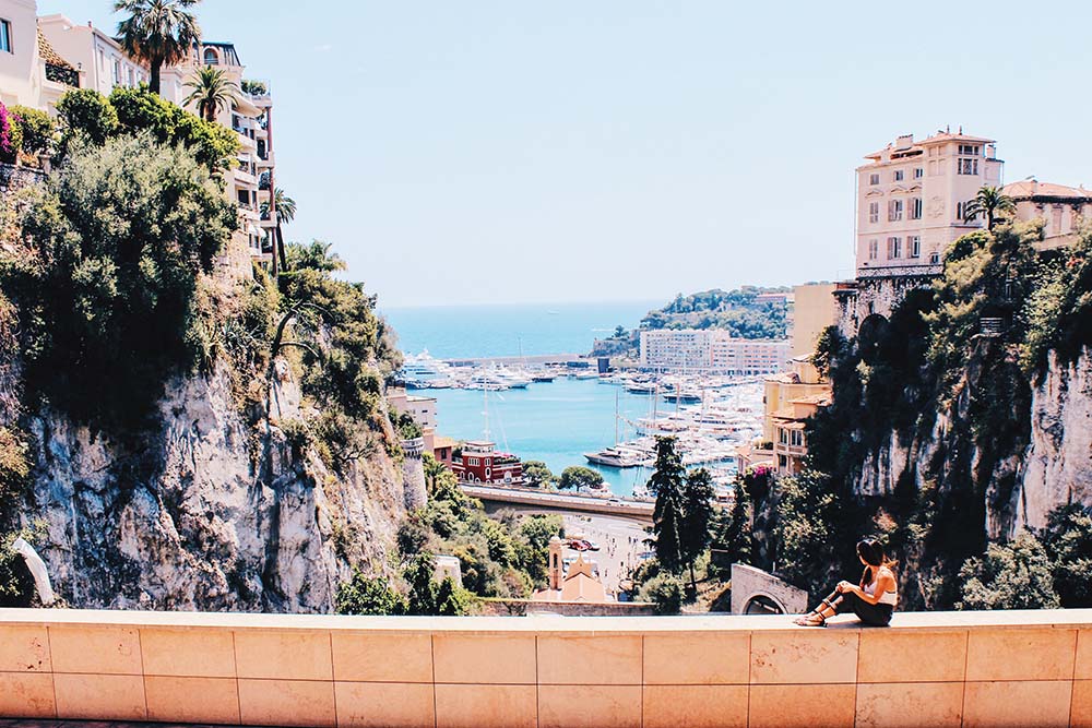 Uitzicht over Monaco